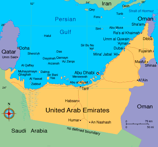 Ras Al Khaimah map